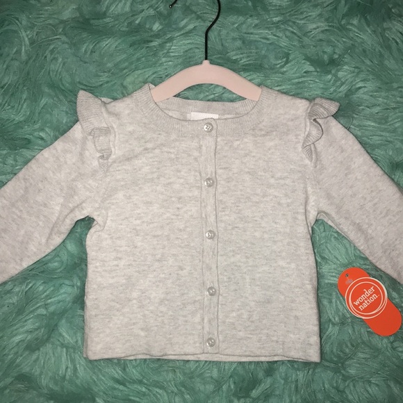 NWT | Wonder Nation | 12 M | Gray sweater - Picture 2 of 11